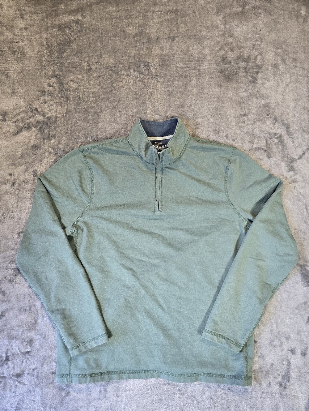 J. Crew Performance 1/4 Zip Sweatshirt Size Large Green